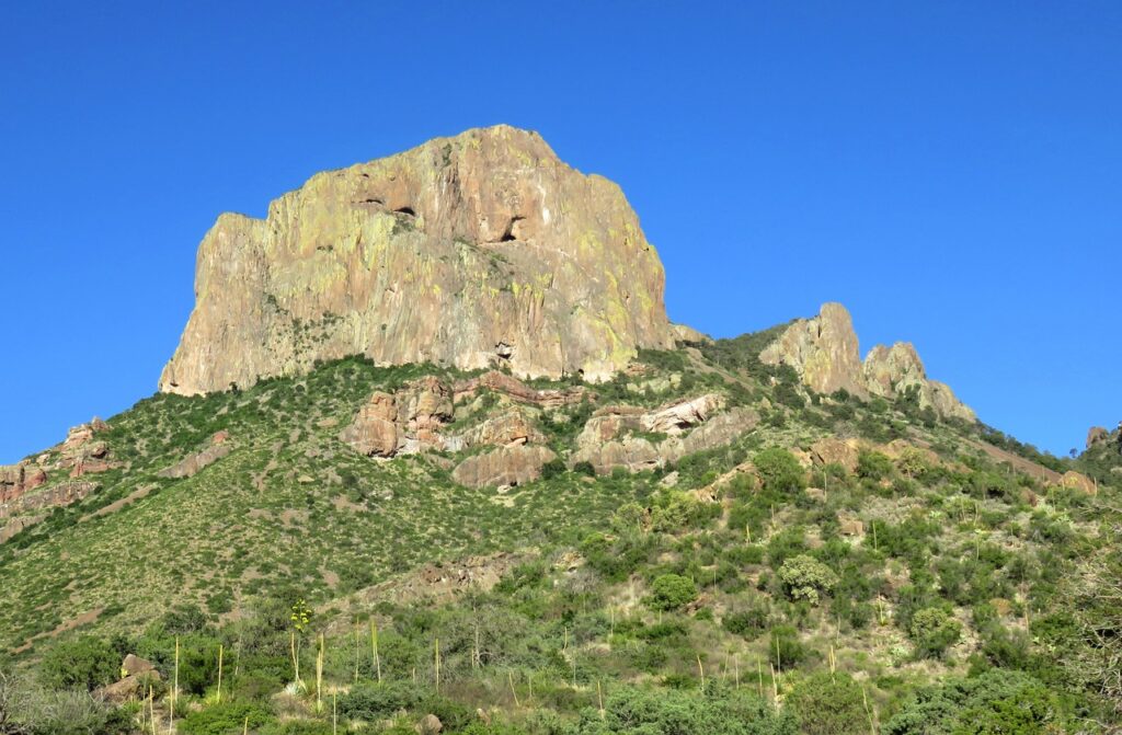 Big Bend National Park. Montañas en la Cuenca de Chisos (Chisos Basin).