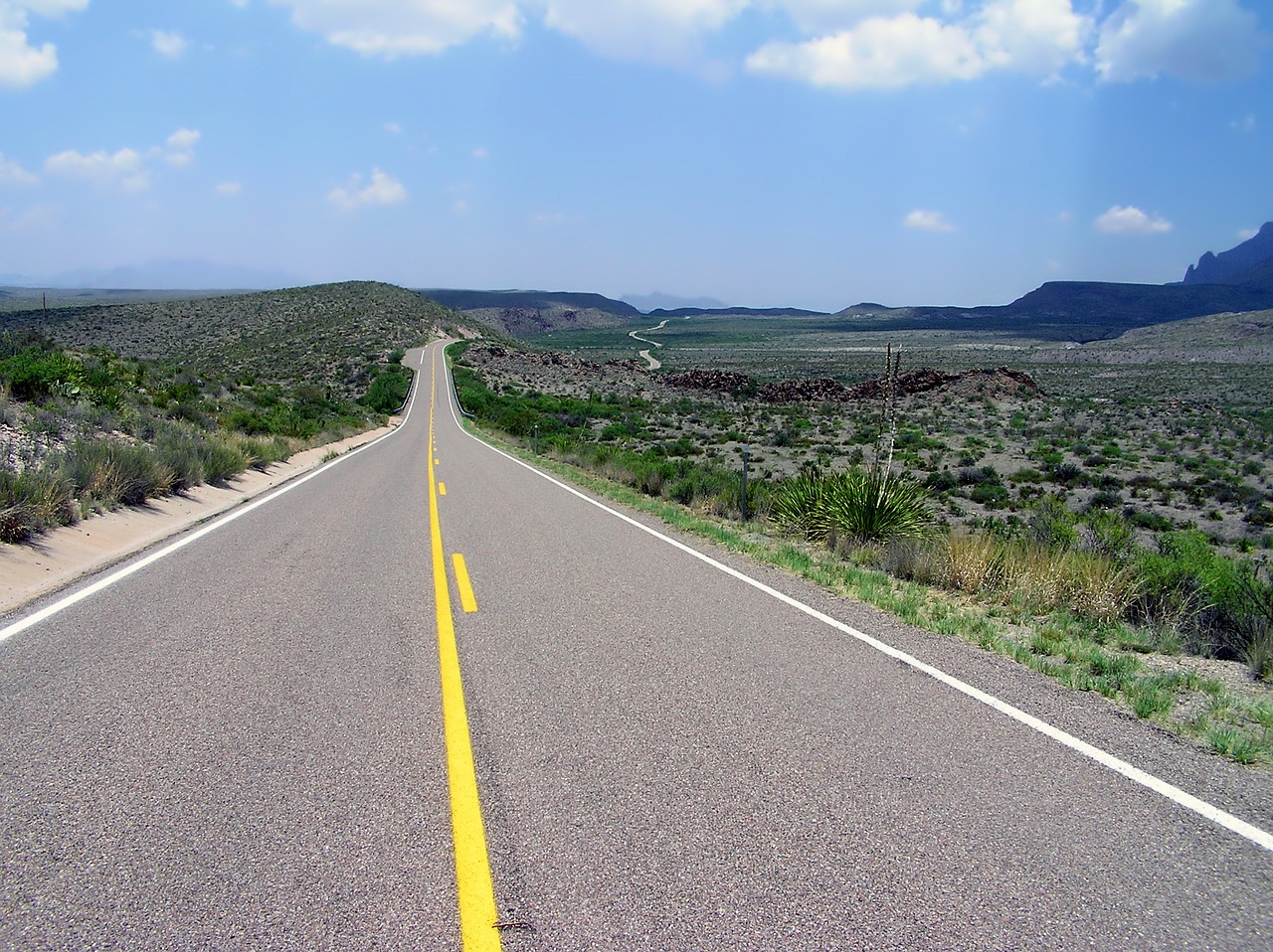 Carretera por el parque Big Bend